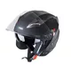 Moto čelada W-TEC YM-627 - Pure Matt Black - Mat Črna-Bron