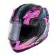 Moto čelada W-TEC YM-925 Magenta - roza-črna