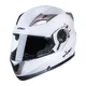 Preklopna moto čelada W-TEC Pezzon - belo-bronasta