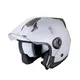 Moto čelada W-TEC YM-623 - Bela-Bron - Bela-Bron