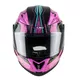 Moto čelada W-TEC YM-925 Magenta - roza-črna