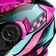 Moto čelada W-TEC YM-925 Magenta - roza-črna