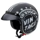 Moto čelada W-TEC Café Racer - Big Star - Vintage Stock