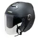 Moto čelada W-TEC YM-623 - Bela-Bron - Pure Matt Black