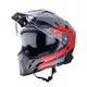 Moto čelada W-TEC V331 PR Graphic - Shady Grey