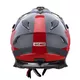 Moto čelada W-TEC V331 PR Graphic - Shady Grey