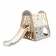 Tobogan s plezalno steno inSPORTline Climbino - zelena - siva