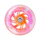 Svetleče kolo za skiro PU 125*24 mm z ABEC 5 ležaji - črna - oranžna