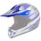 Replacement Visor for WORKER V310 Junior Helmet - bela-modra - modra