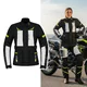 Ženska moto jakna W-TEC Warao Lady - črna-fluo - črna-fluo
