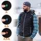 Moški ogrevan brezrokavnik inSPORTline WARMhim - črna